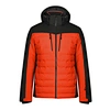 mens ski wear,orange ski jacket,puffer ski jacket